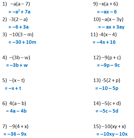 Form 2 Unit 2 Lesson 5 Expansion Of Algebraic Expression Brilliant Maths